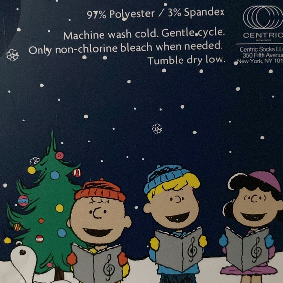 NEW Peanuts holiday crew socks 4 pack set - Picture 5 of 5
